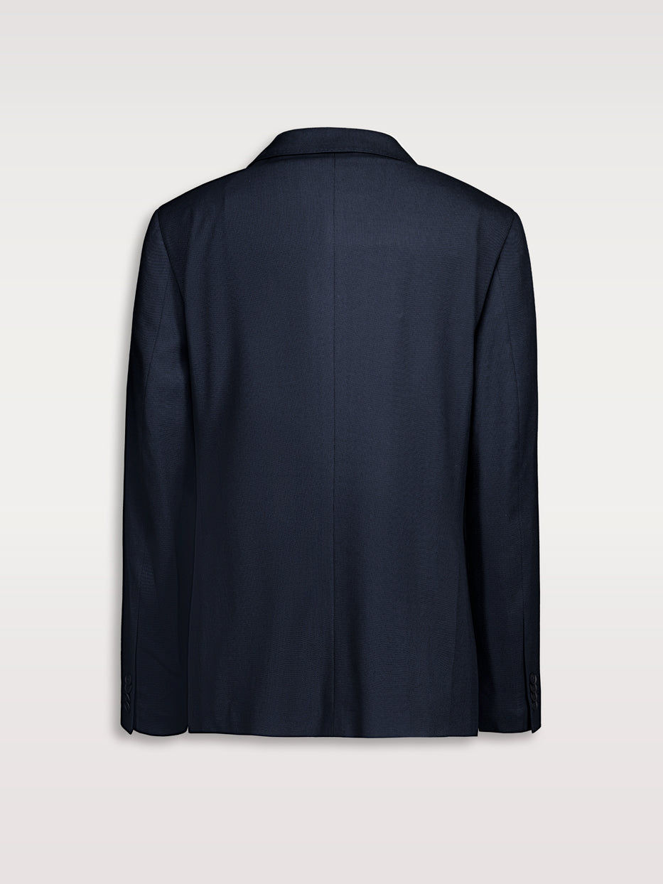 Americana traje cruzada slim fit falso liso