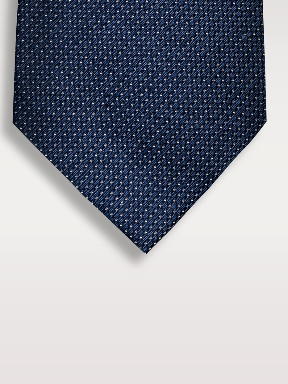 Corbata con seda motivos geométricos