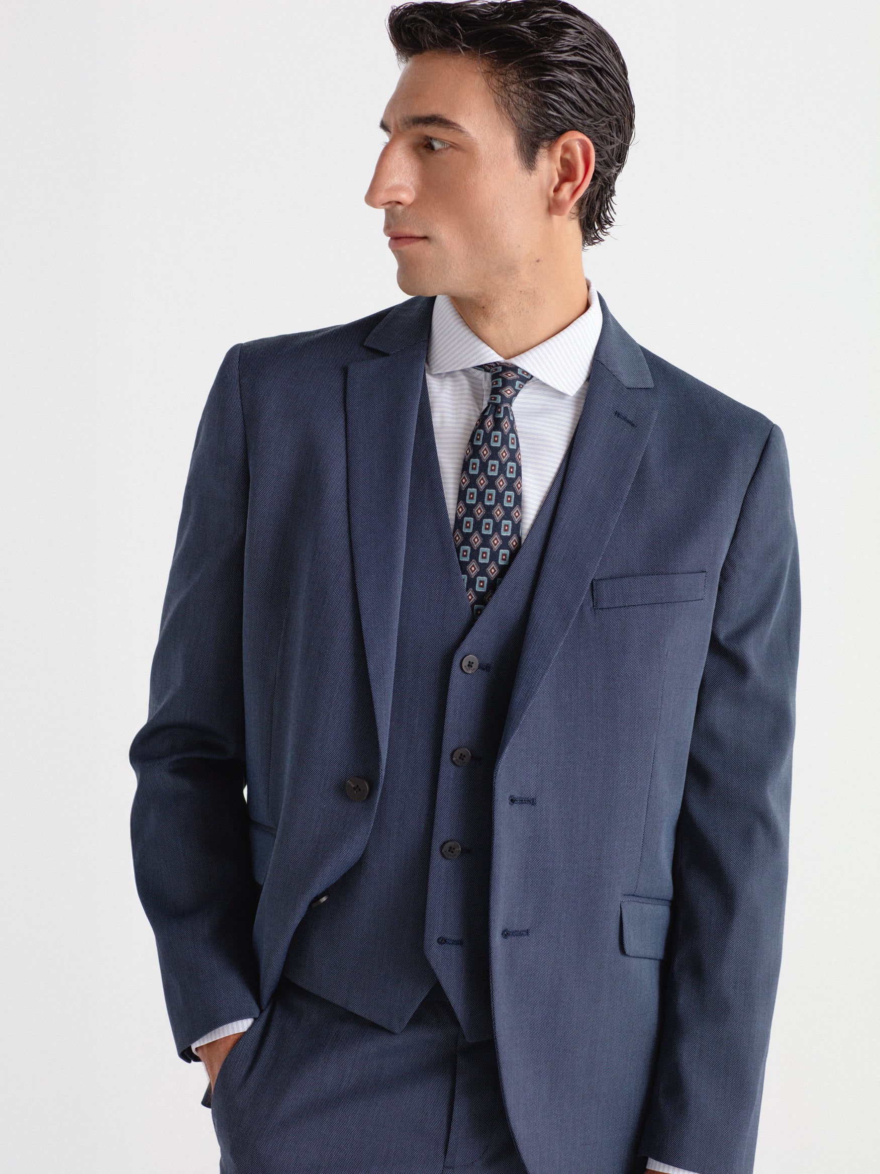 Americana traje ojo de perdiz