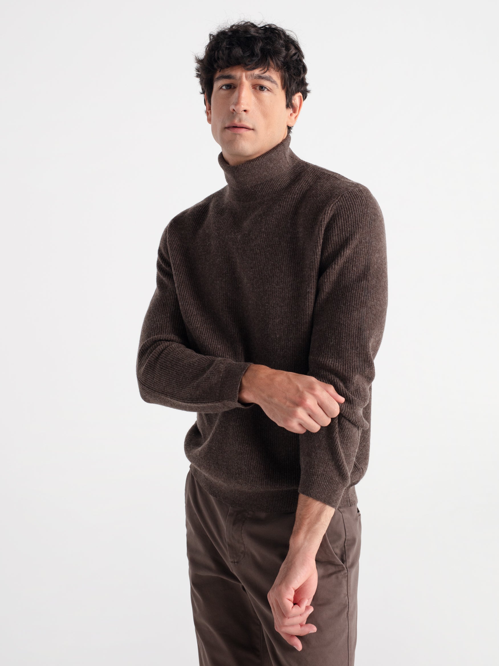 Jersey cuello alto punto ingles