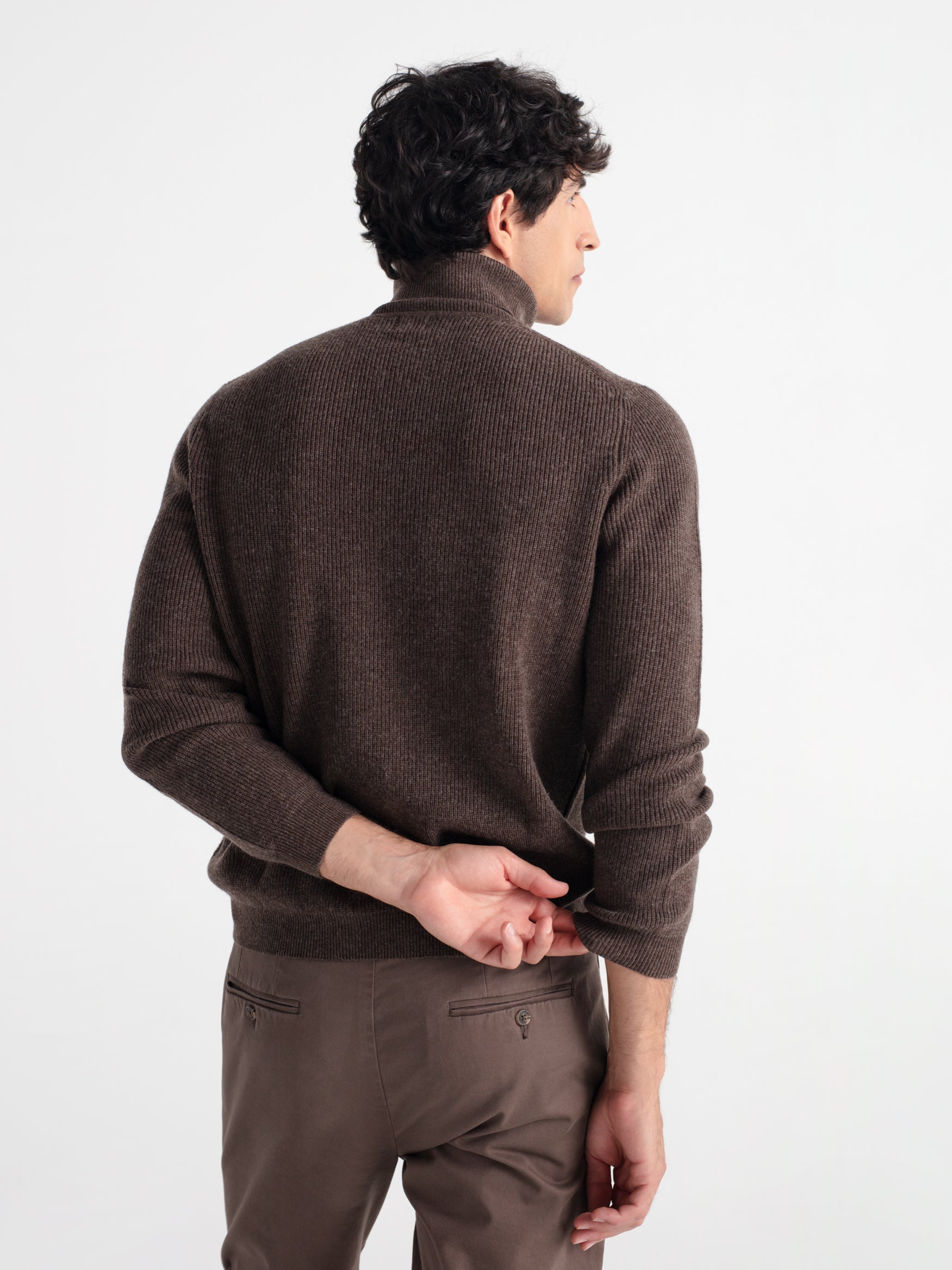 Jersey cuello alto punto ingles