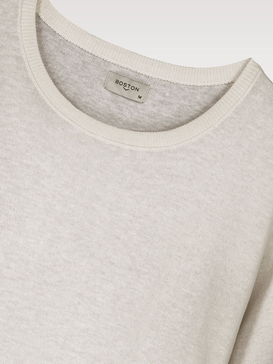 Short-sleeved knitted t-shirt