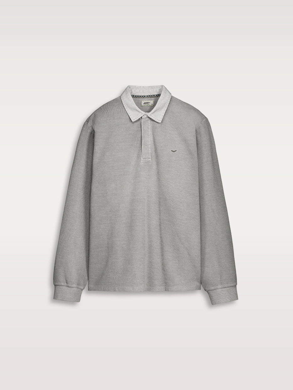 Long sleeve polo shirt