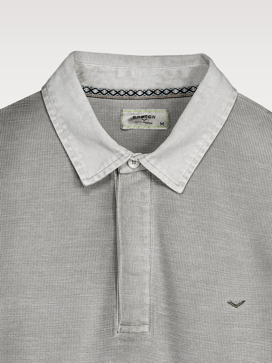 Long sleeve polo shirt
