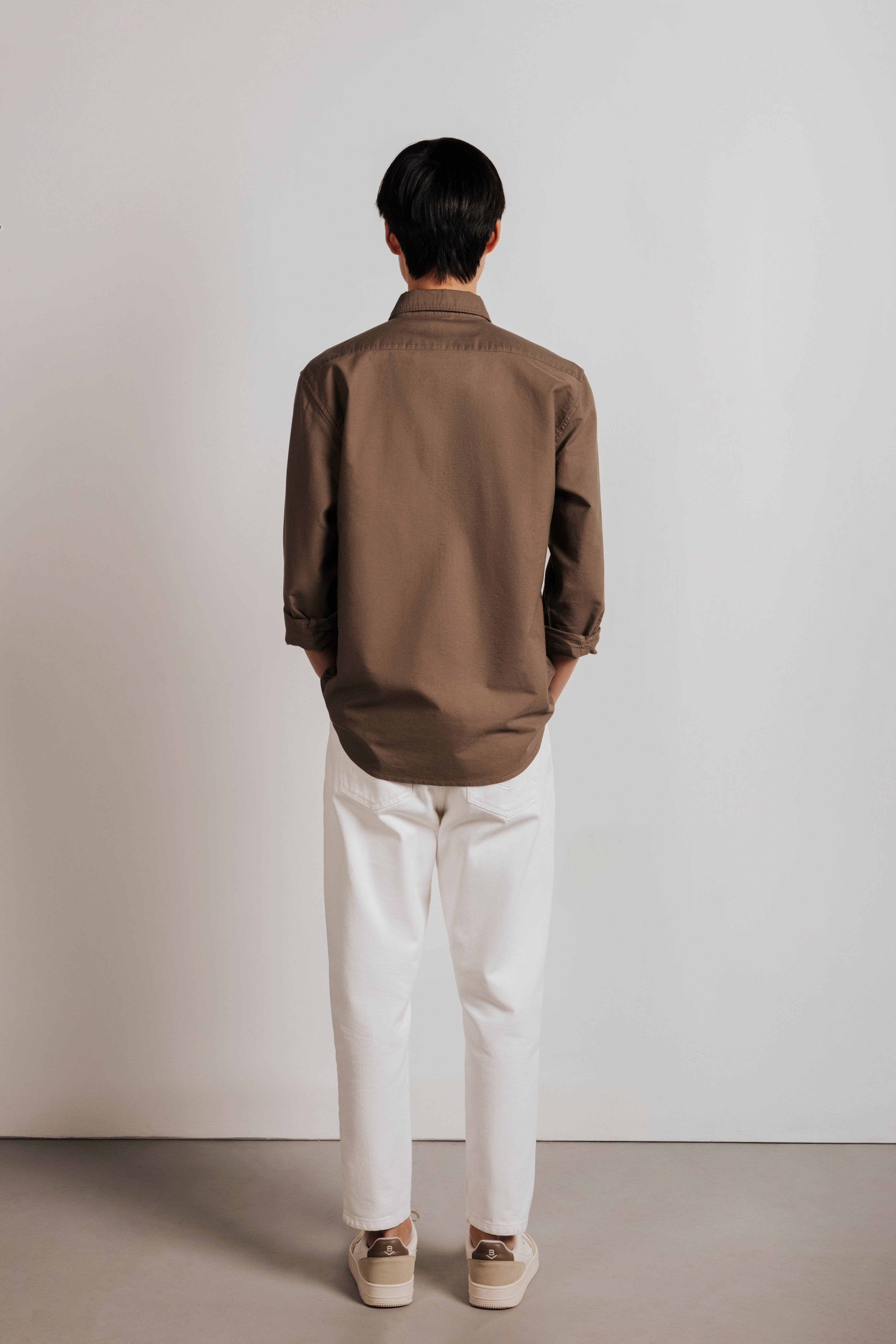 Camisa slim fit oxford algodón