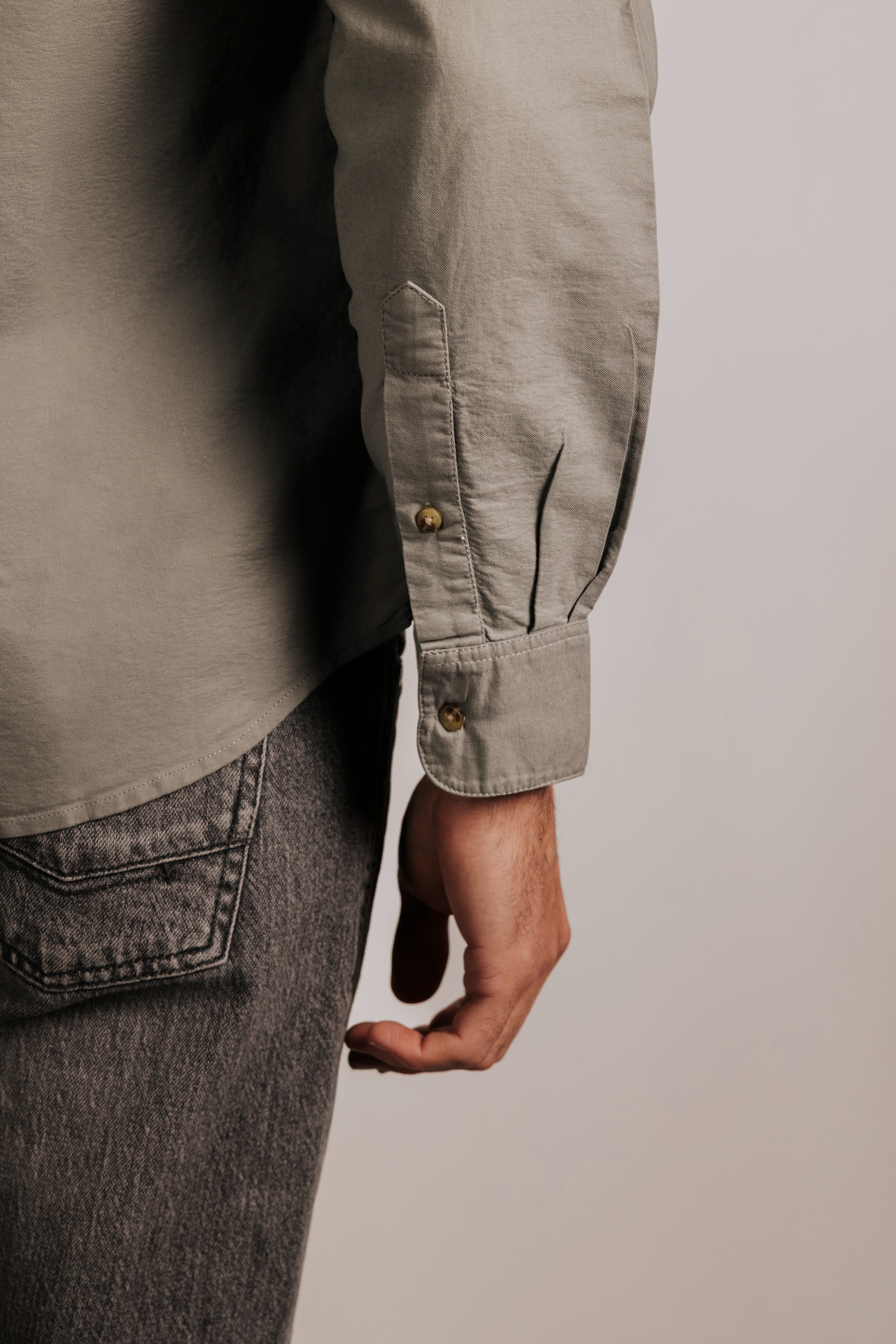 Camisa slim fit oxford algodón