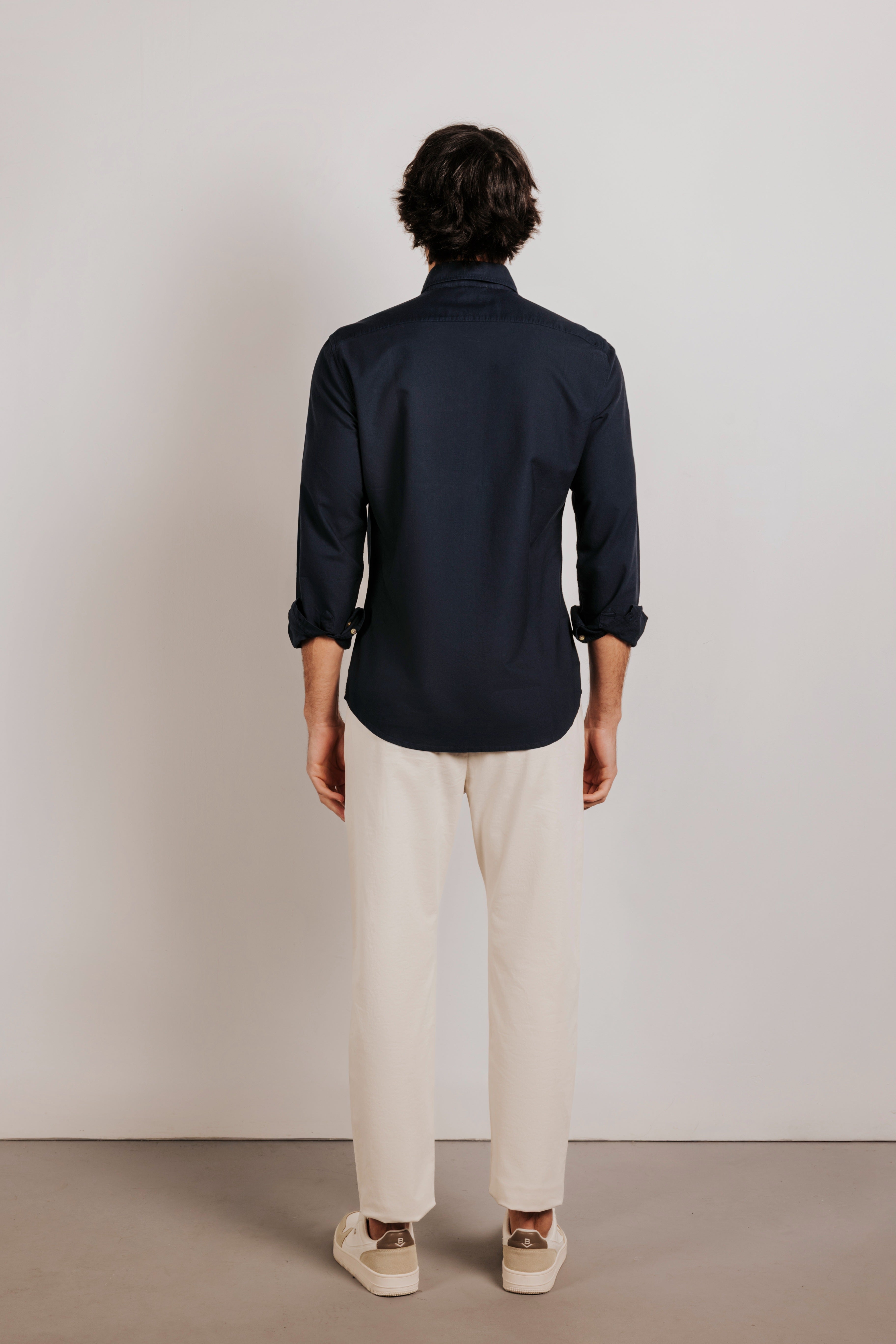 Camisa slim fit oxford algodón