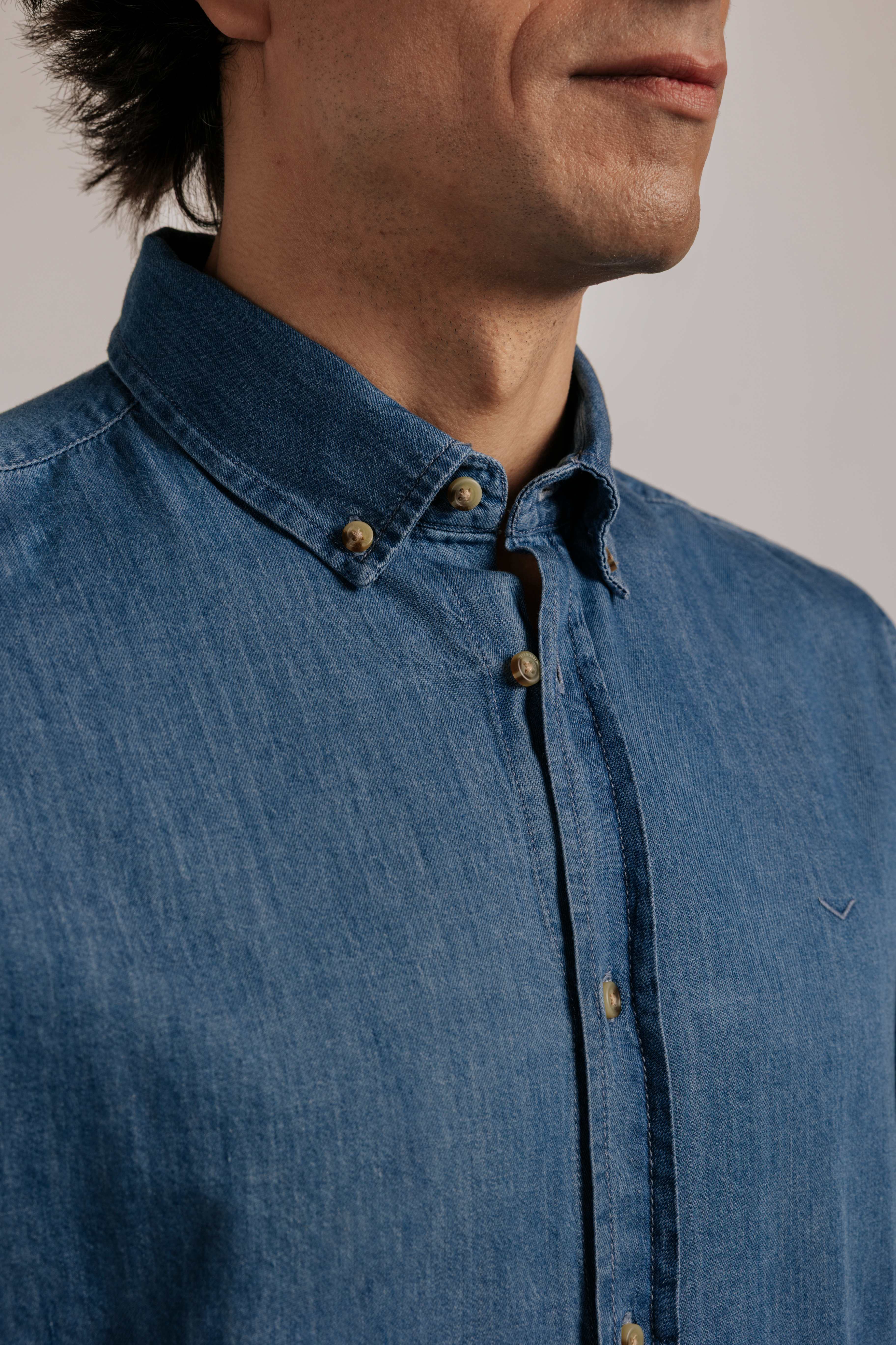 Camisa slim fit tejana