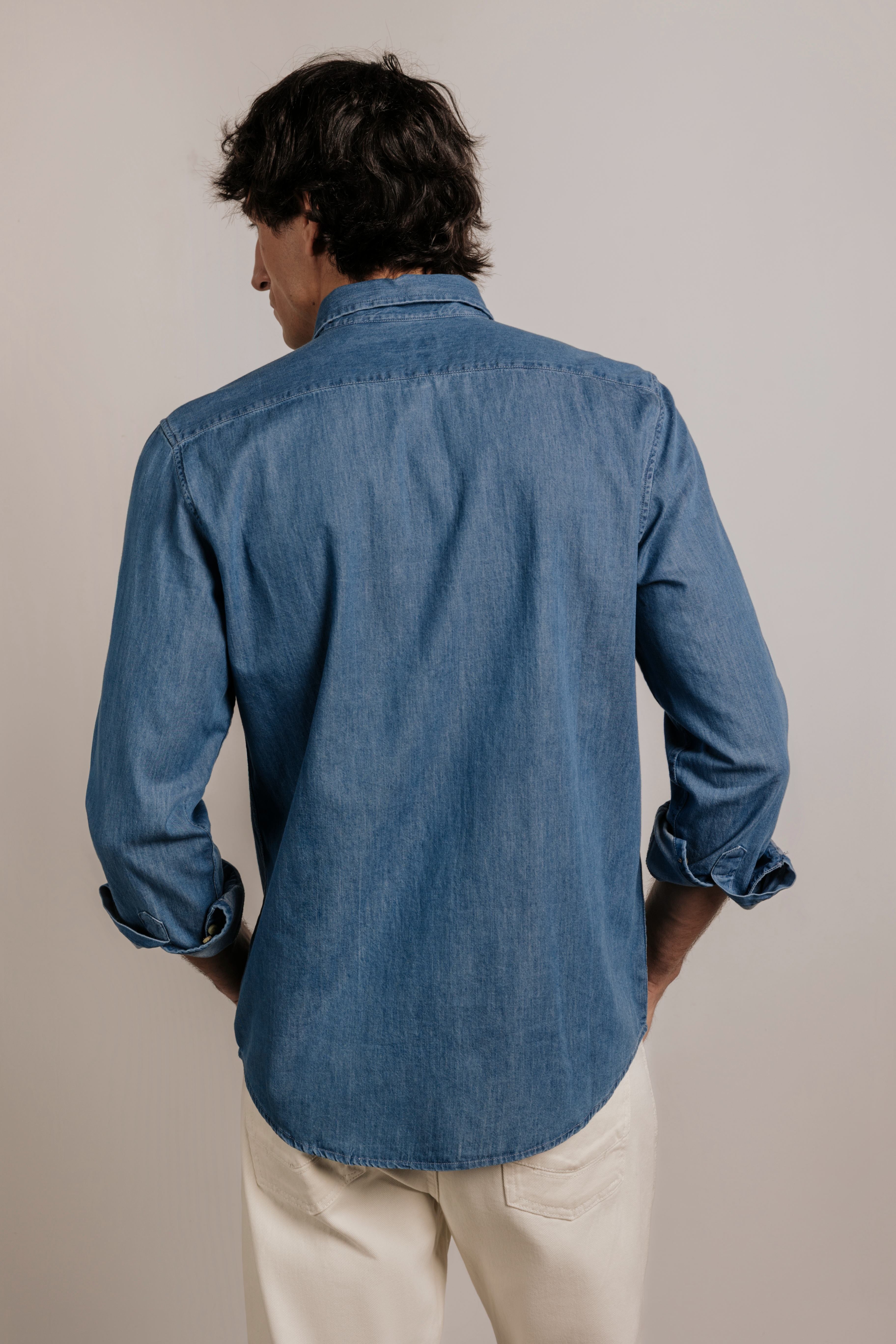 Camisa slim fit tejana