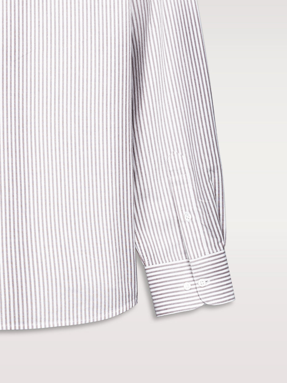 Camisa regular oxford rayas