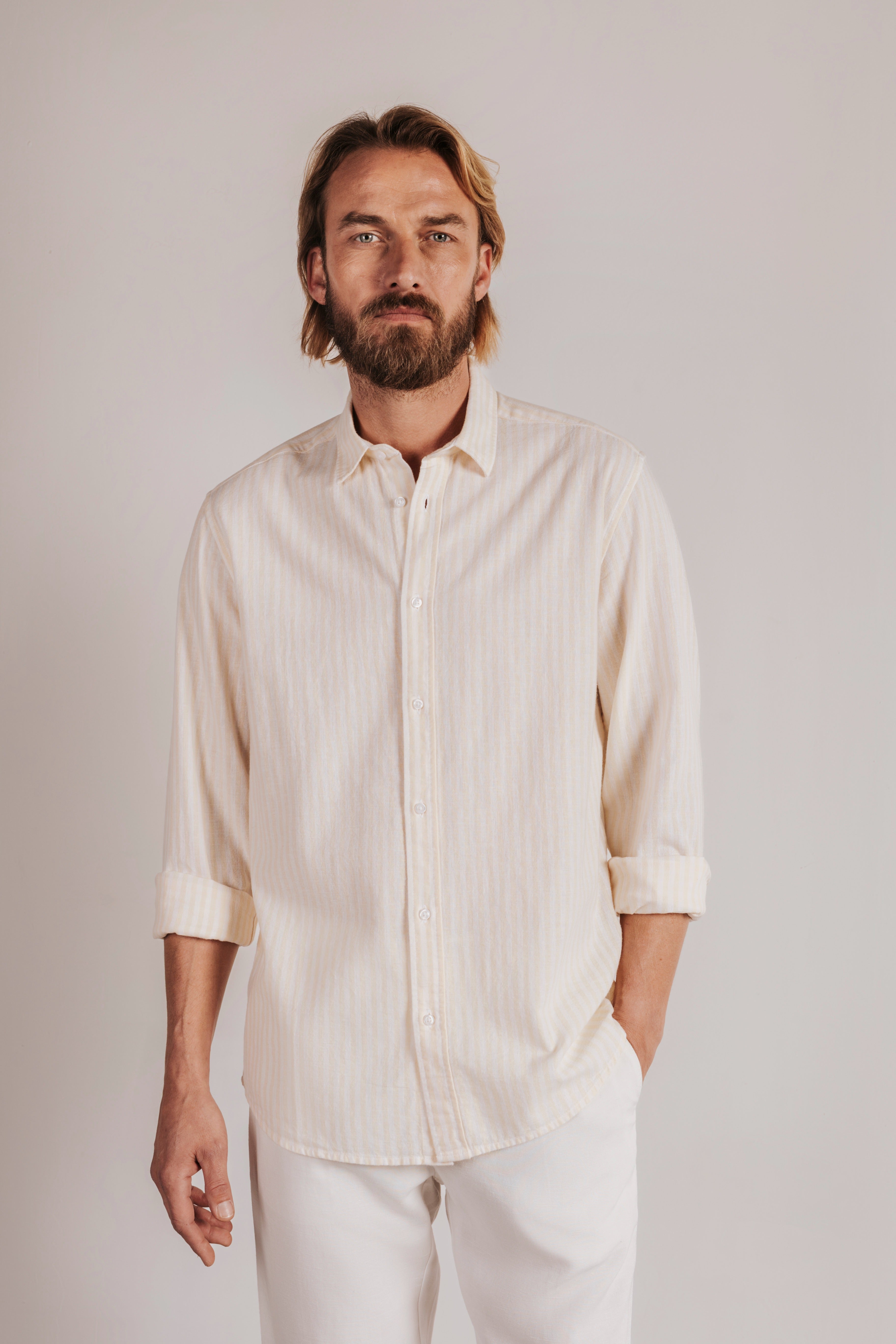 Striped linen shirt