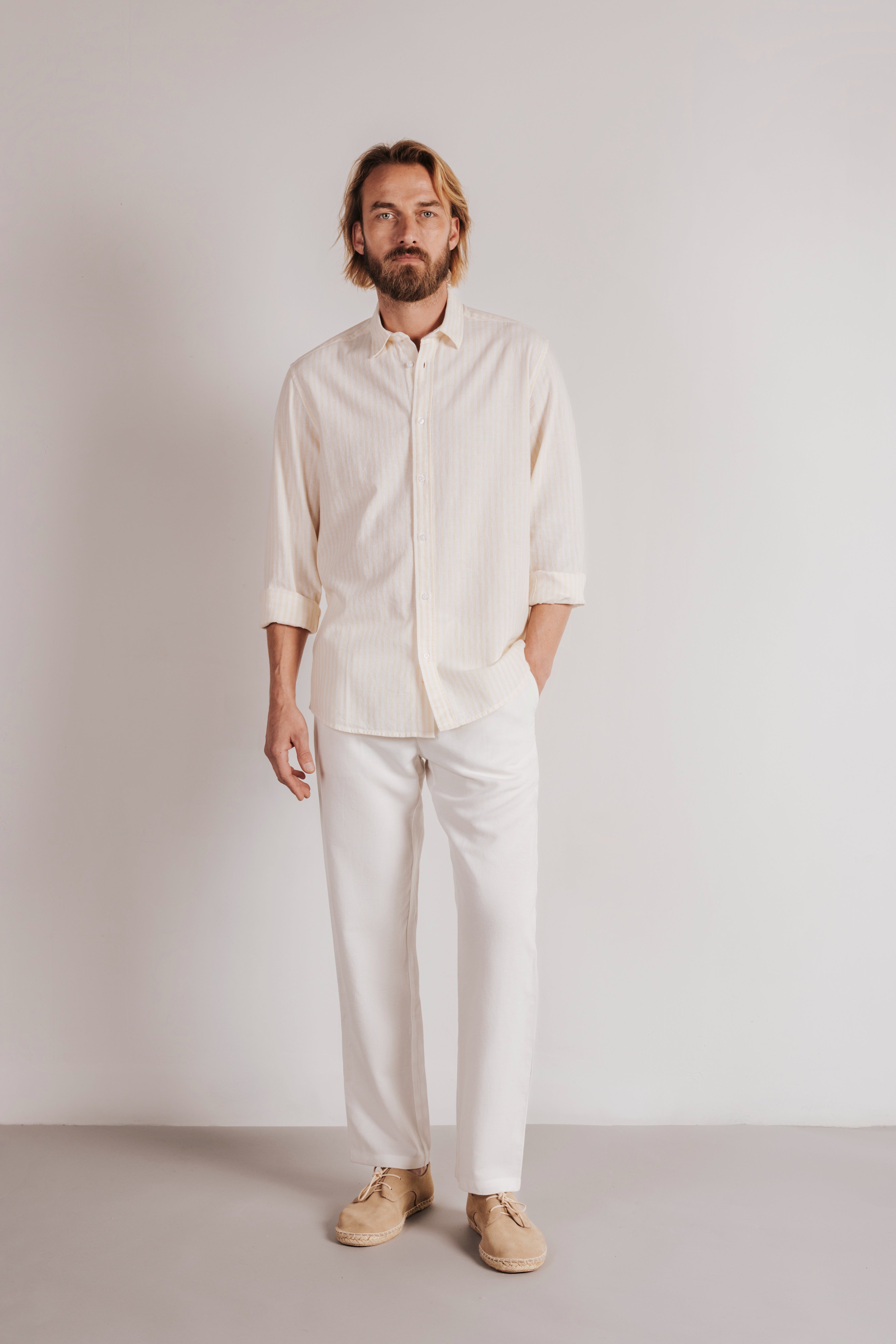 Striped linen shirt
