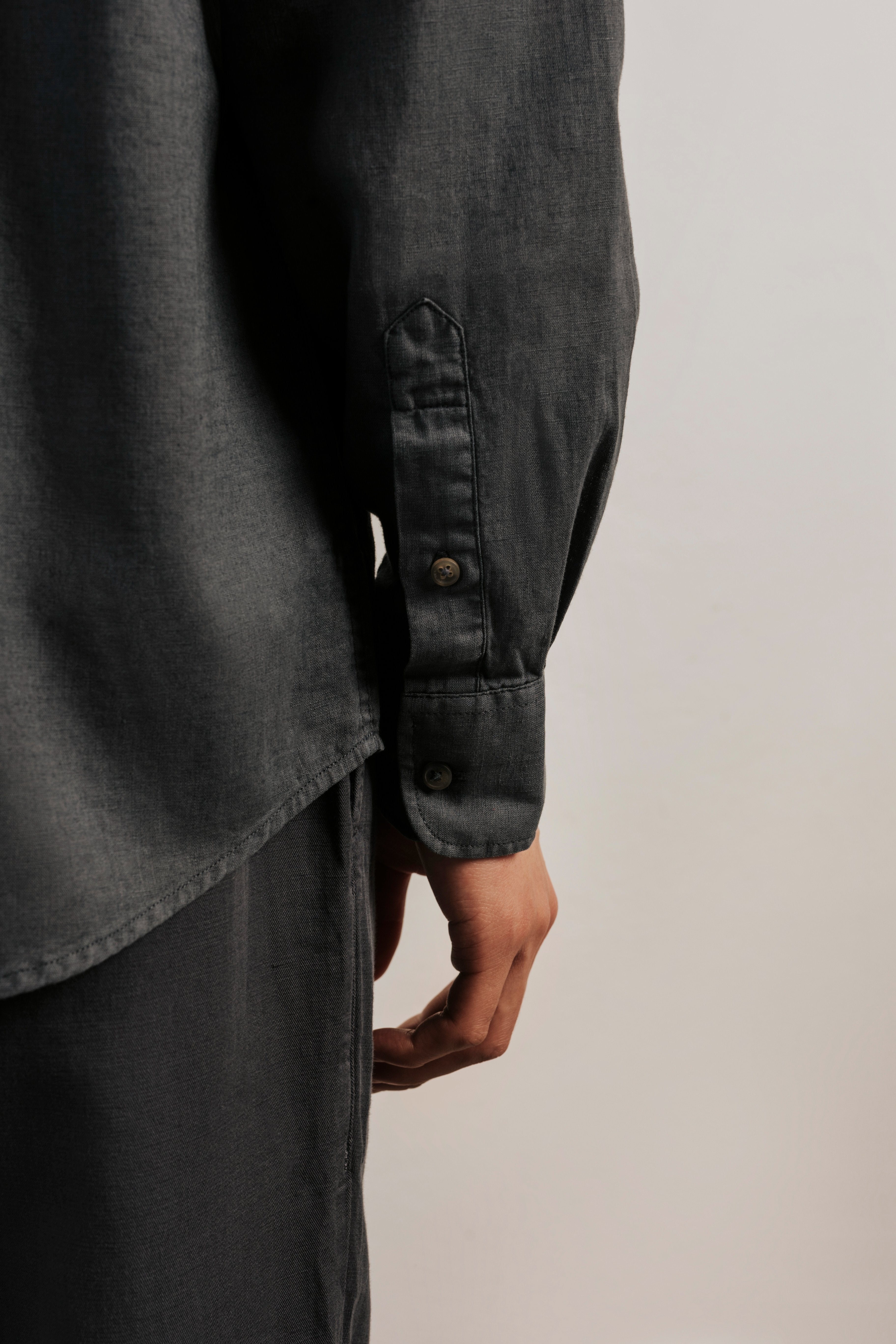 Camisa regular fit lino