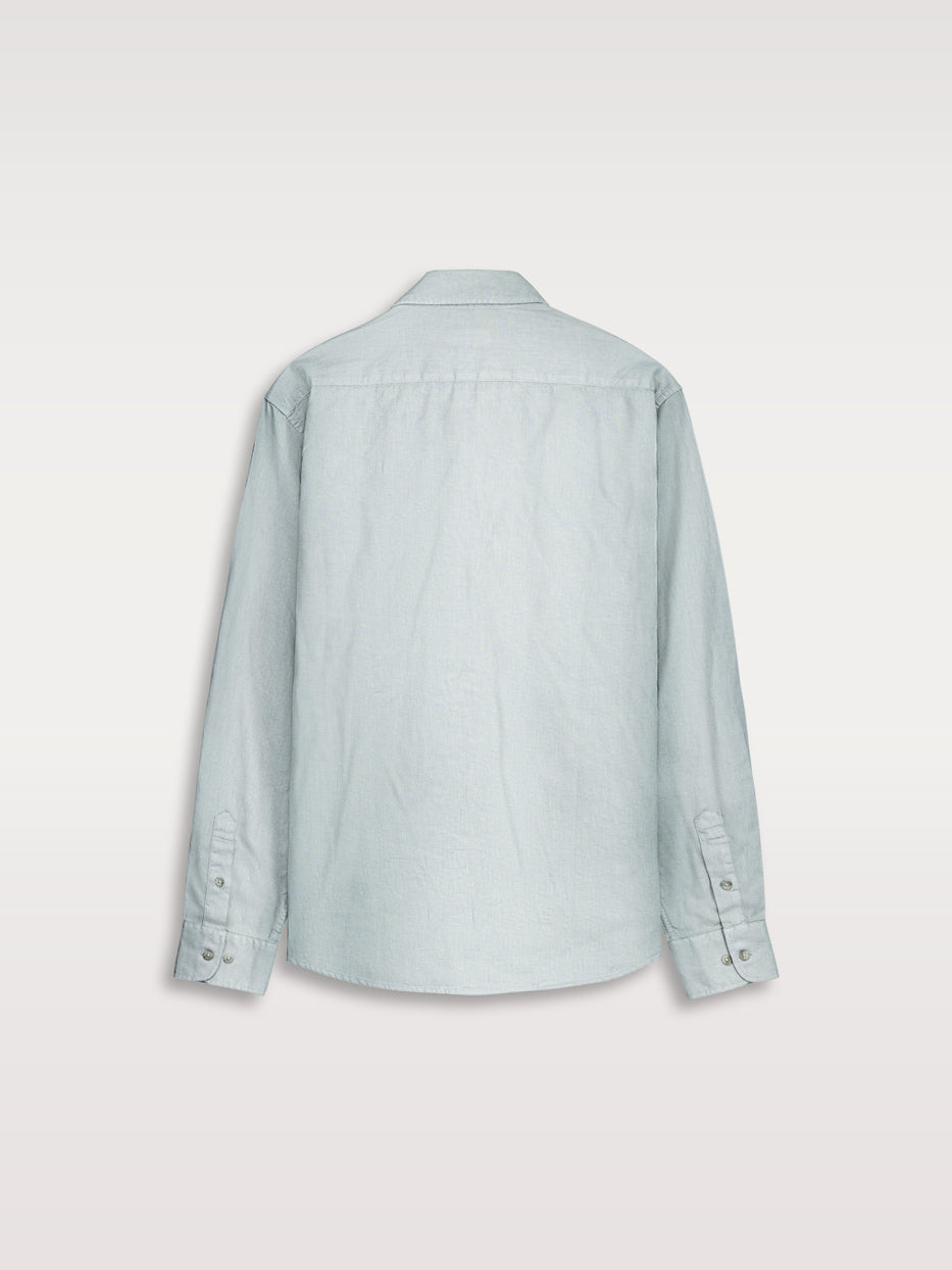 Camisa regular fit lino
