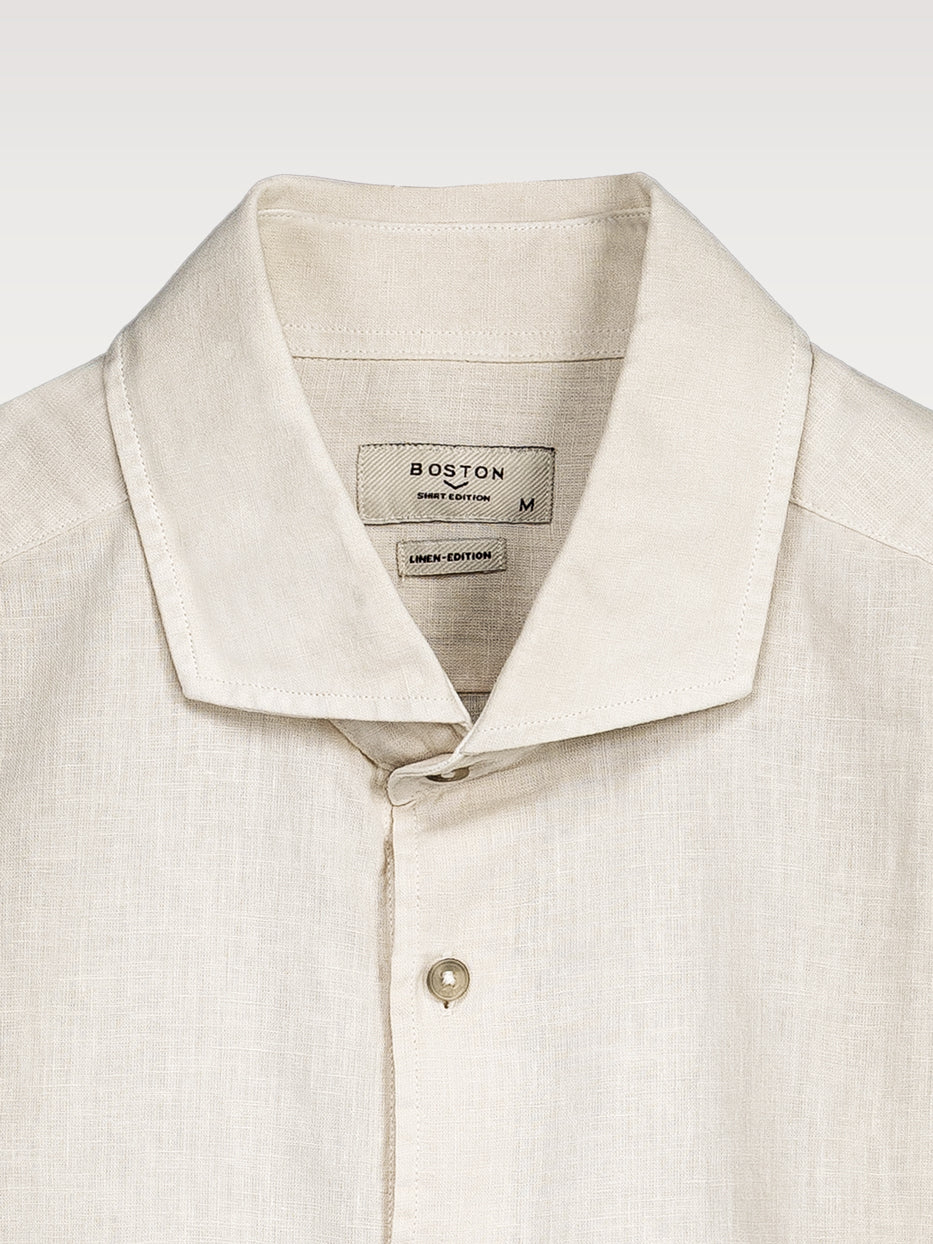 Camisa regular fit lino