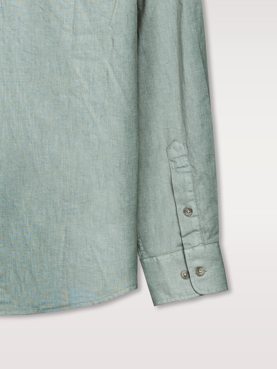 Camisa regular fit lino