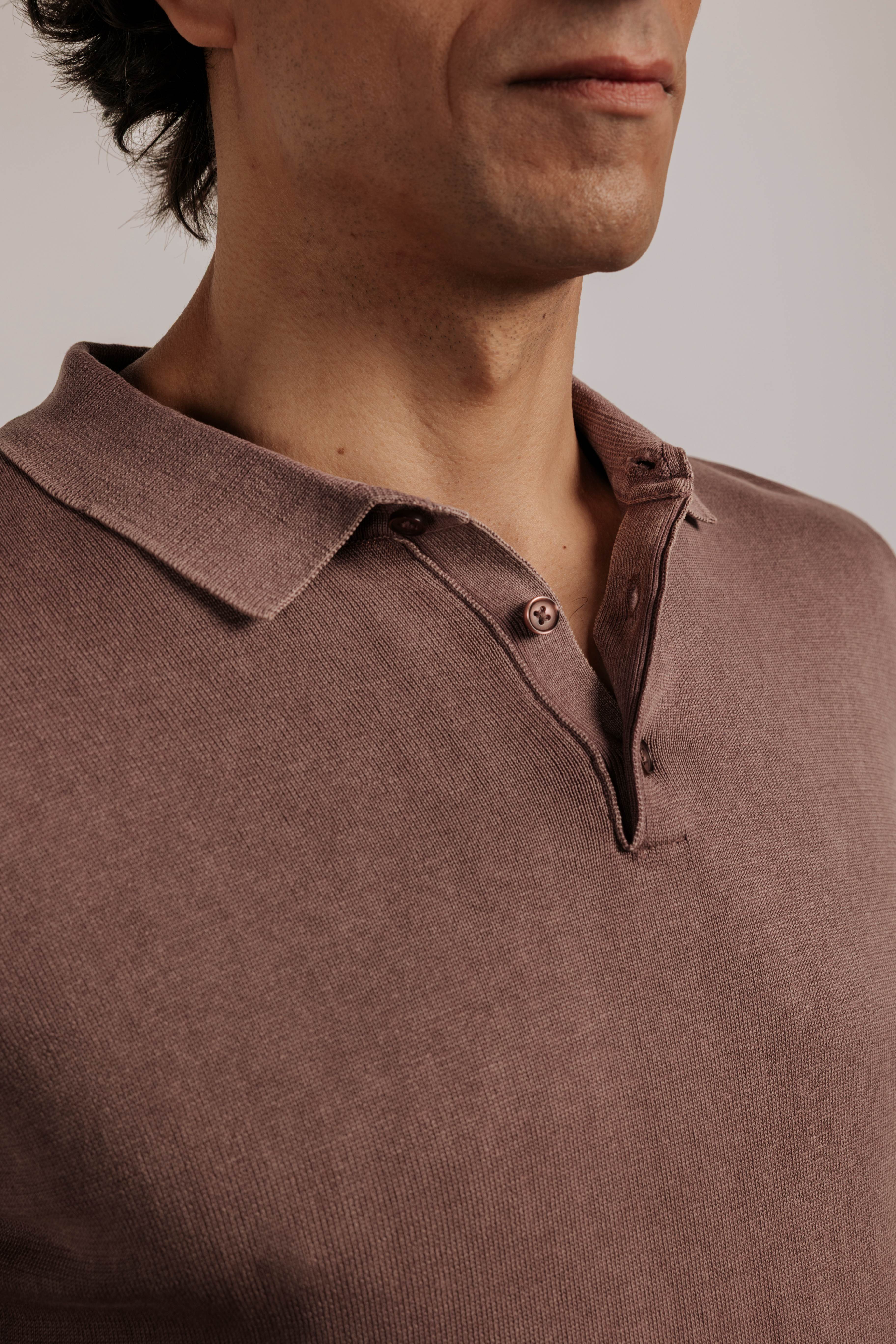 Polo algodón efecto desgastado