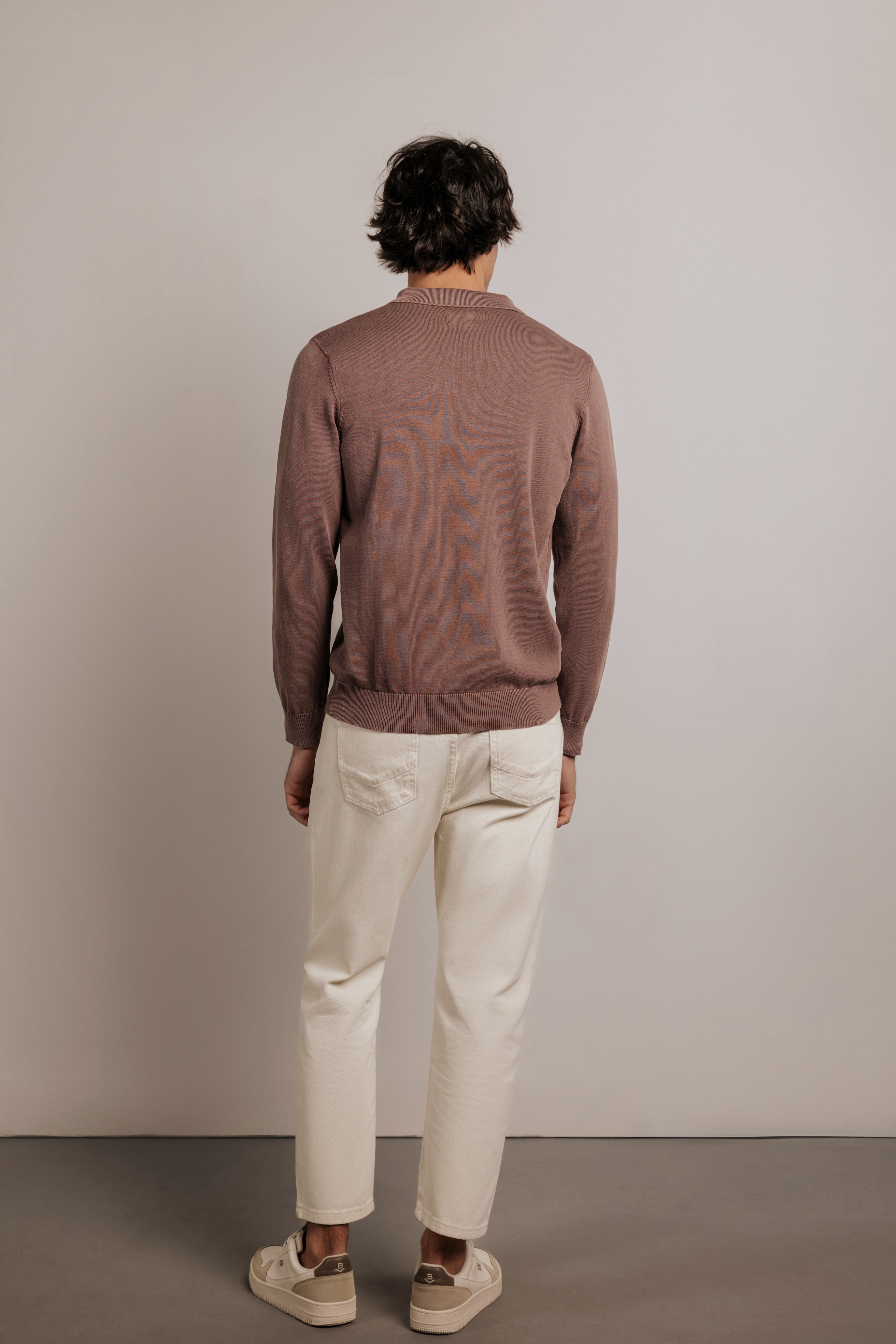 Polo algodón efecto desgastado