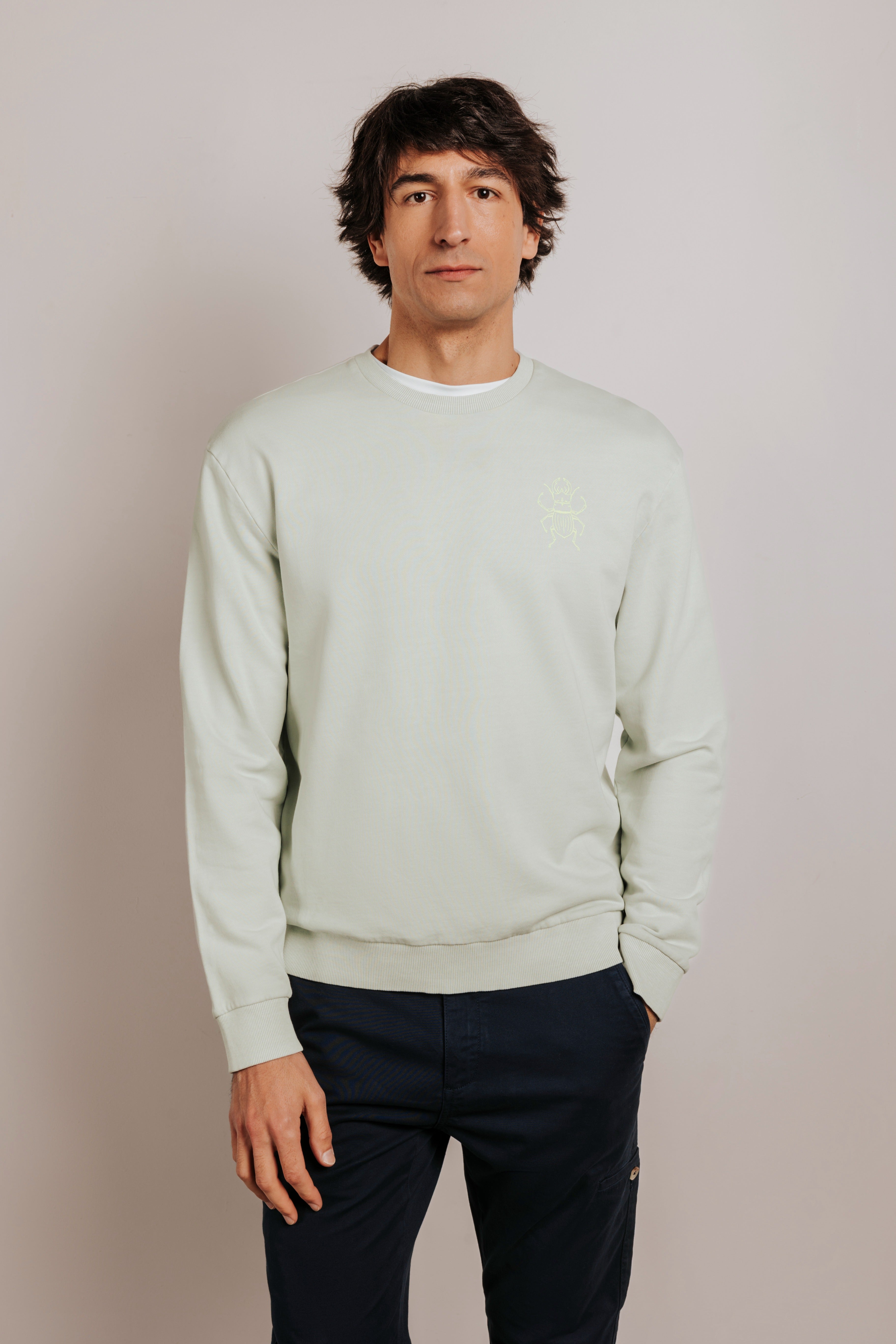 Sudadera confort gráfica escarabajo