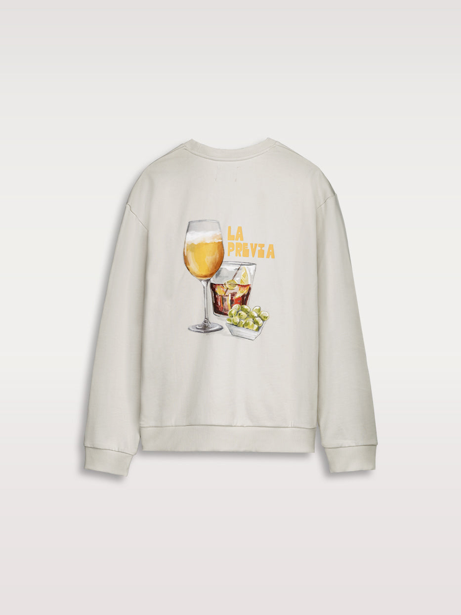 Sudadera confort gráfica "La previa"