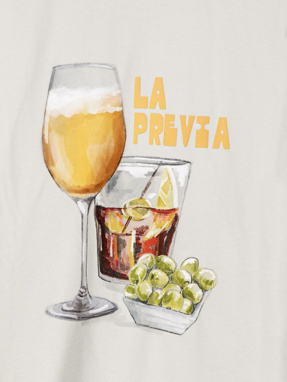 Sudadera confort gráfica "La previa"