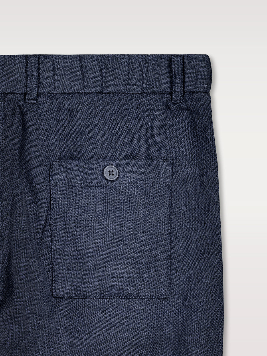 Pantalón straight chino lino smart