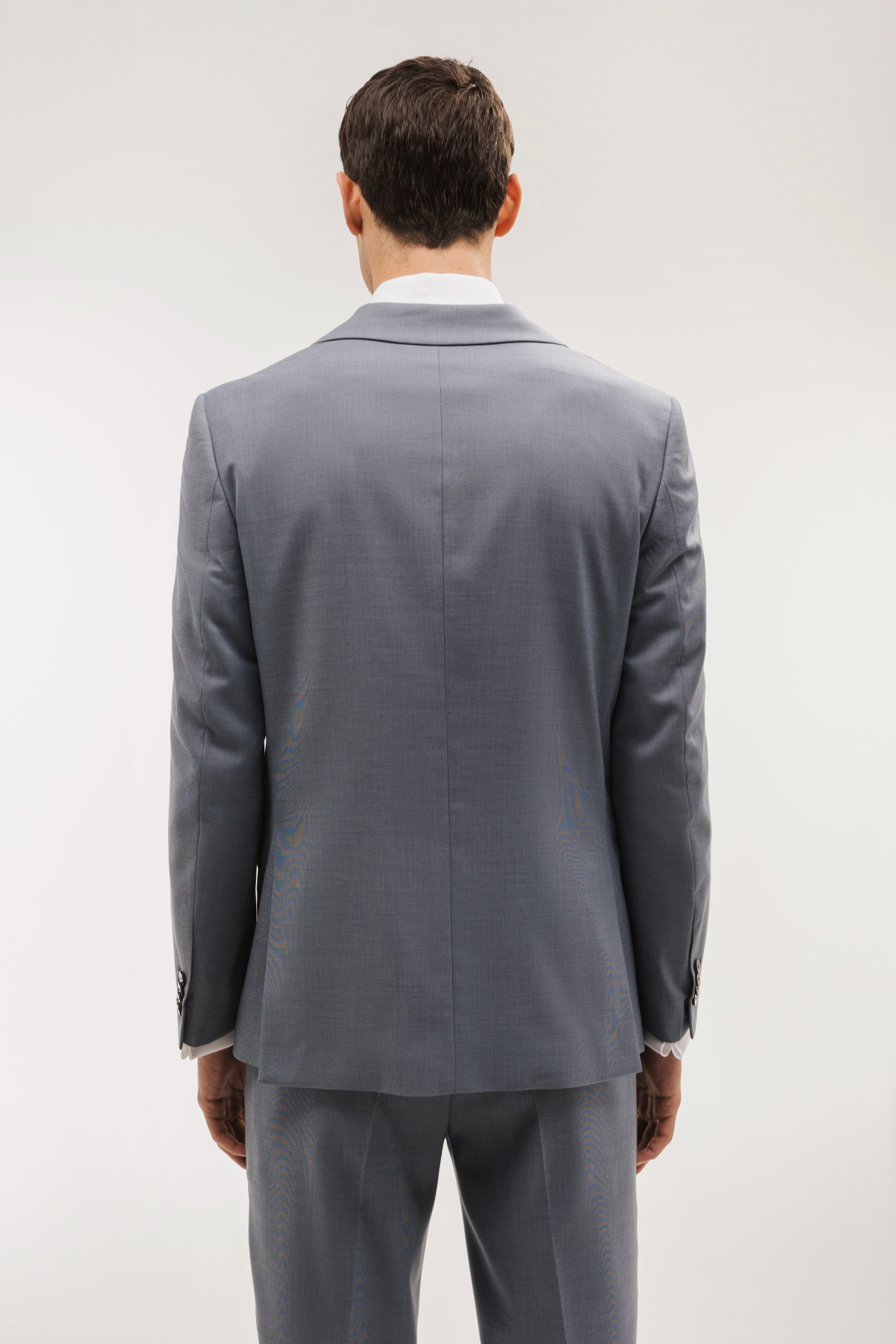 Americana traje slim fit falso liso