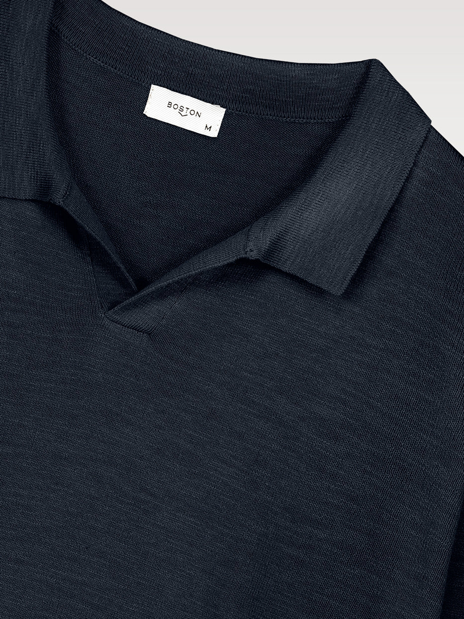 Jersey cuello polo flamé