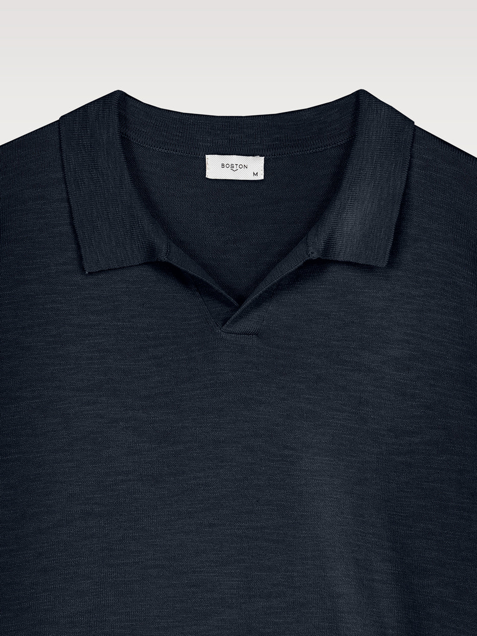 Jersey cuello polo flamé