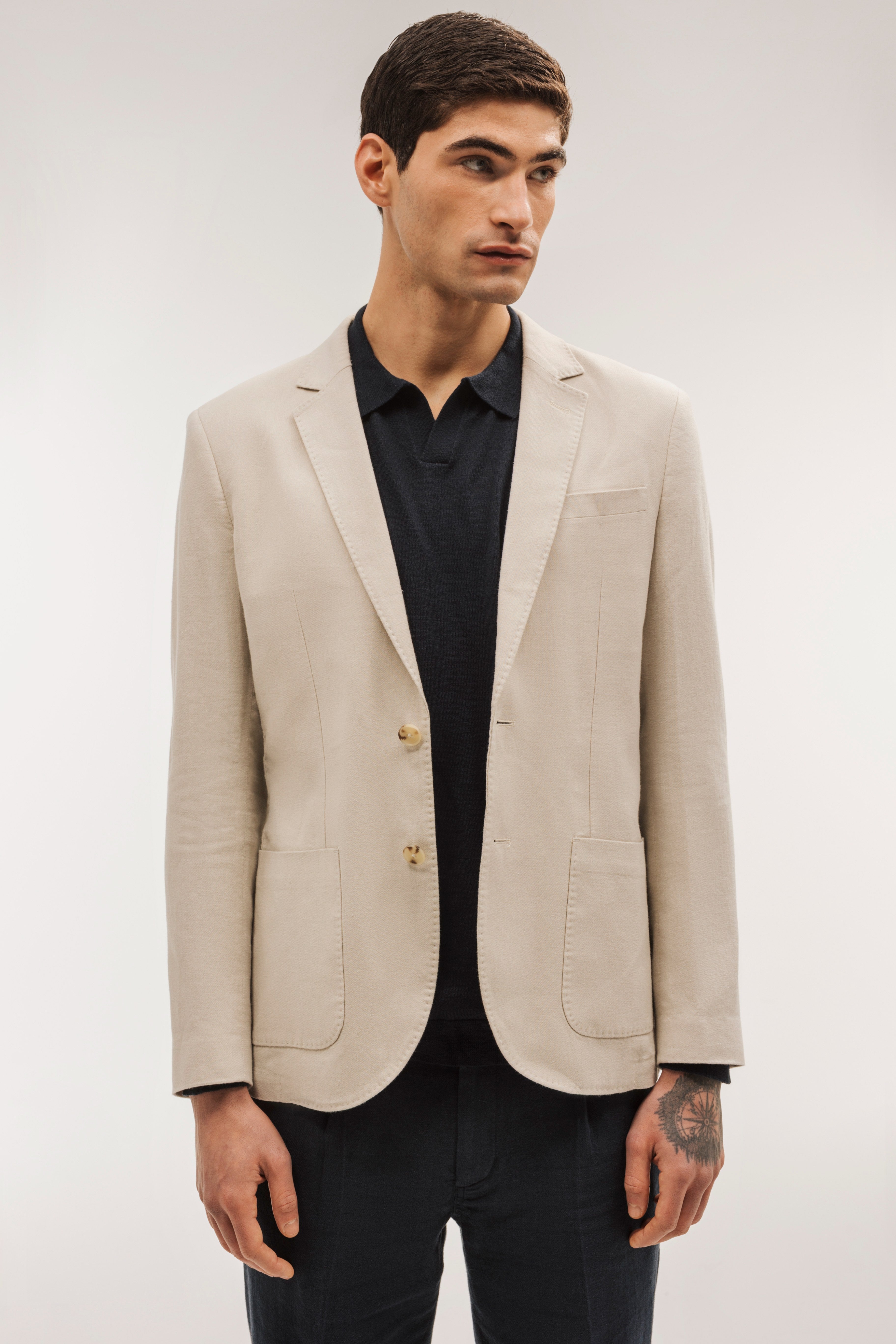 Jersey cuello polo flamé