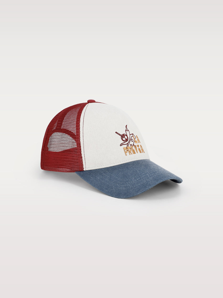 Mesh canvas cap