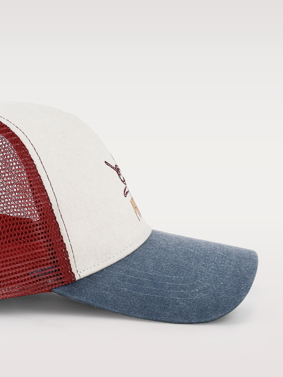 Mesh canvas cap
