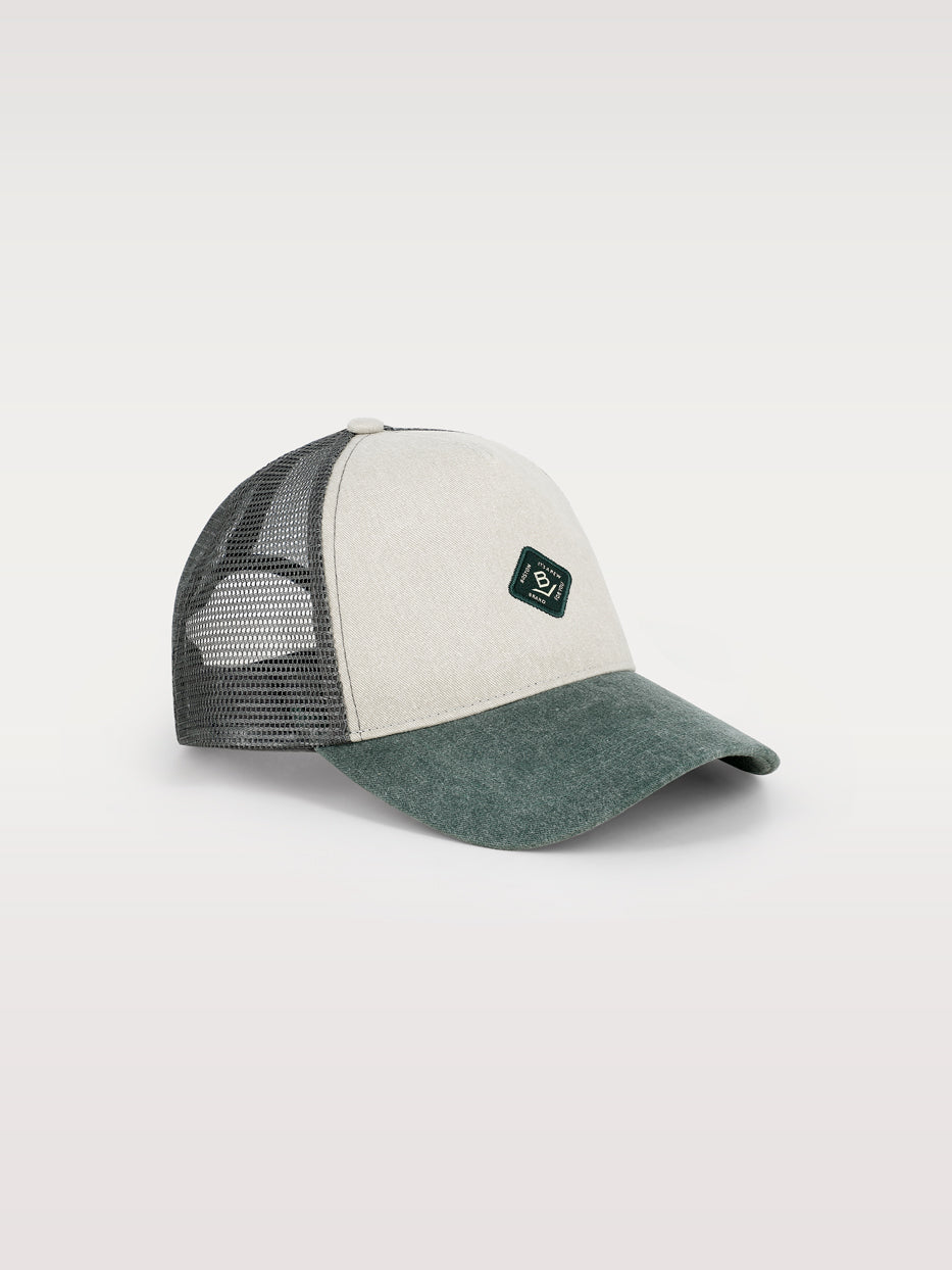 Mesh canvas cap