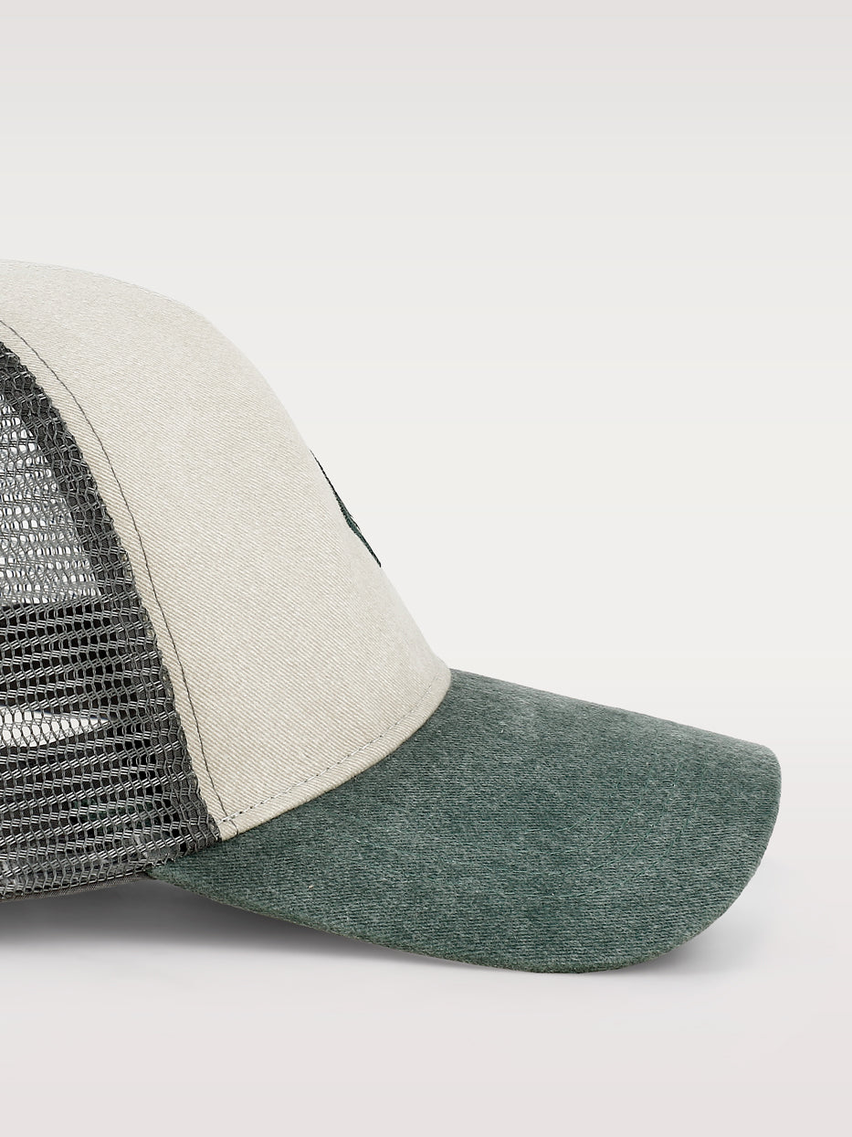 Mesh canvas cap