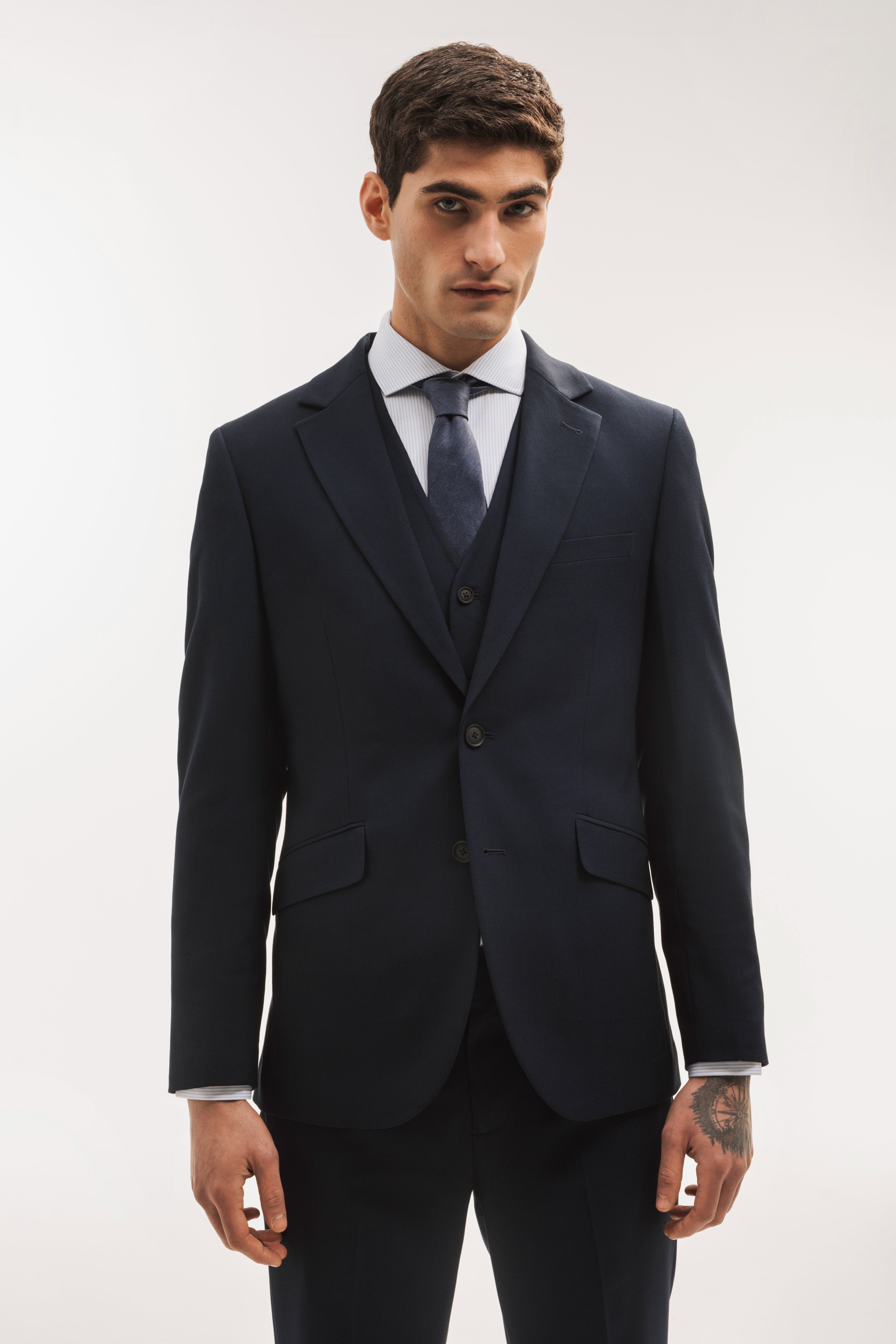 Americana traje falso liso