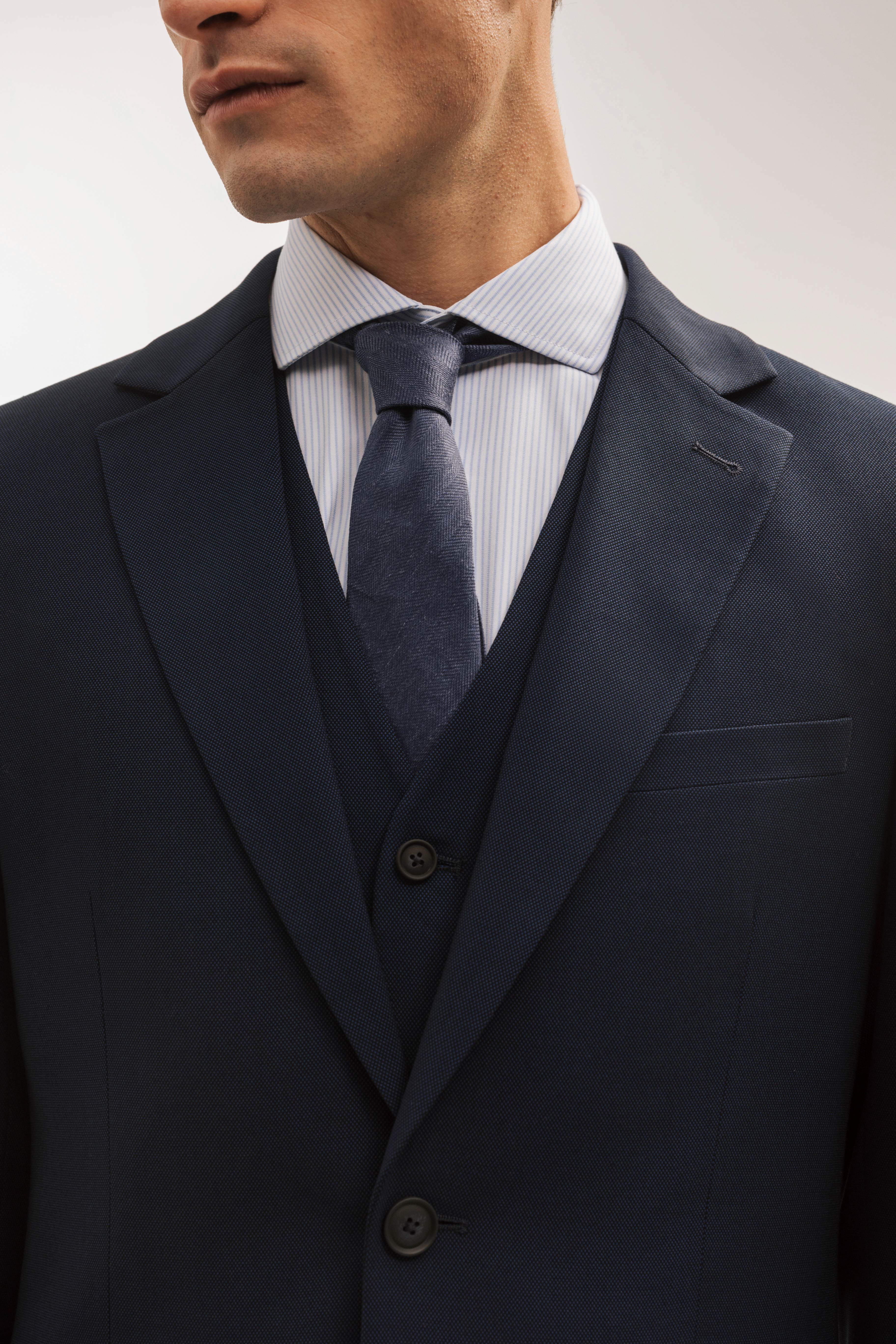 Americana traje falso liso