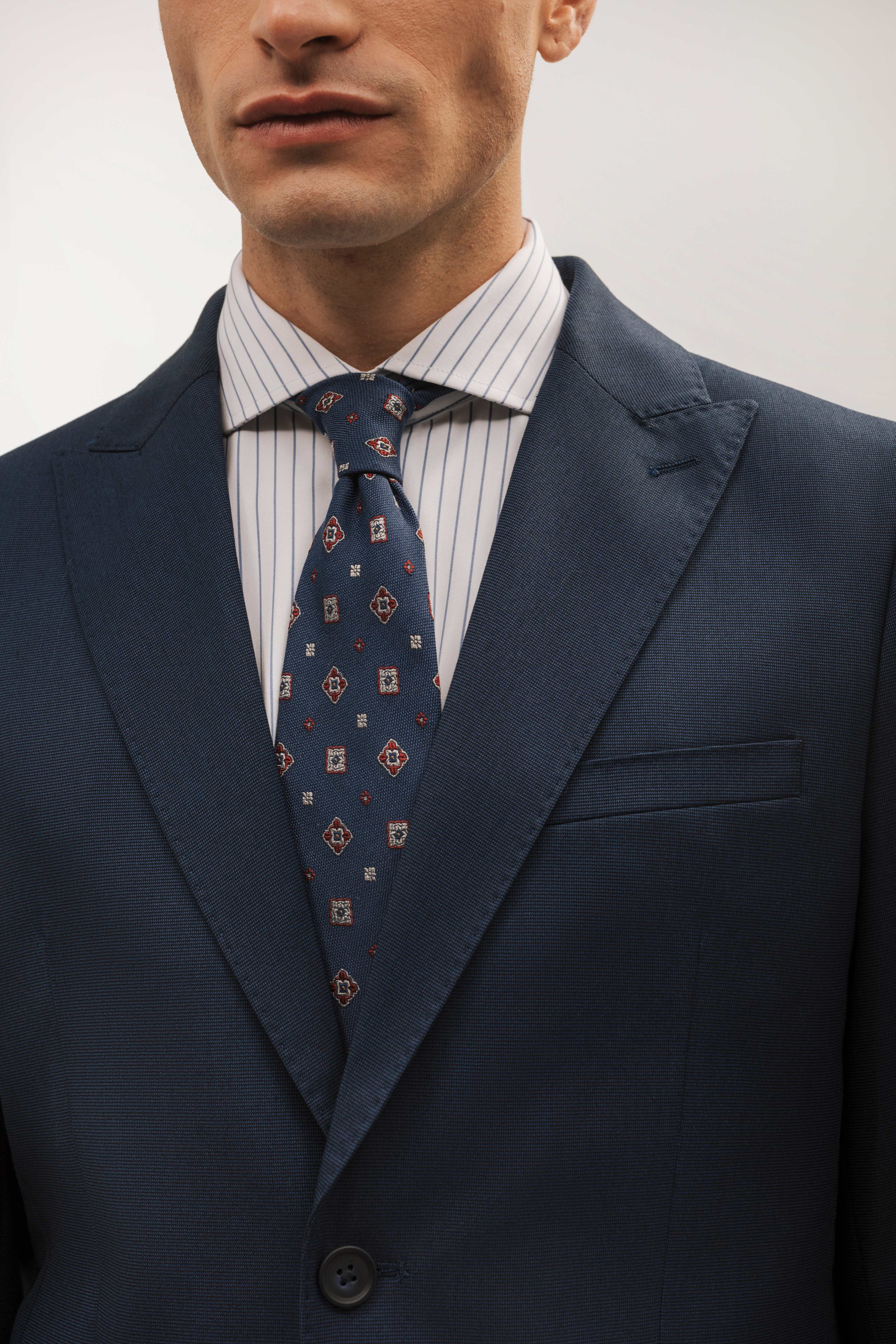 Americana traje slim fit falso liso