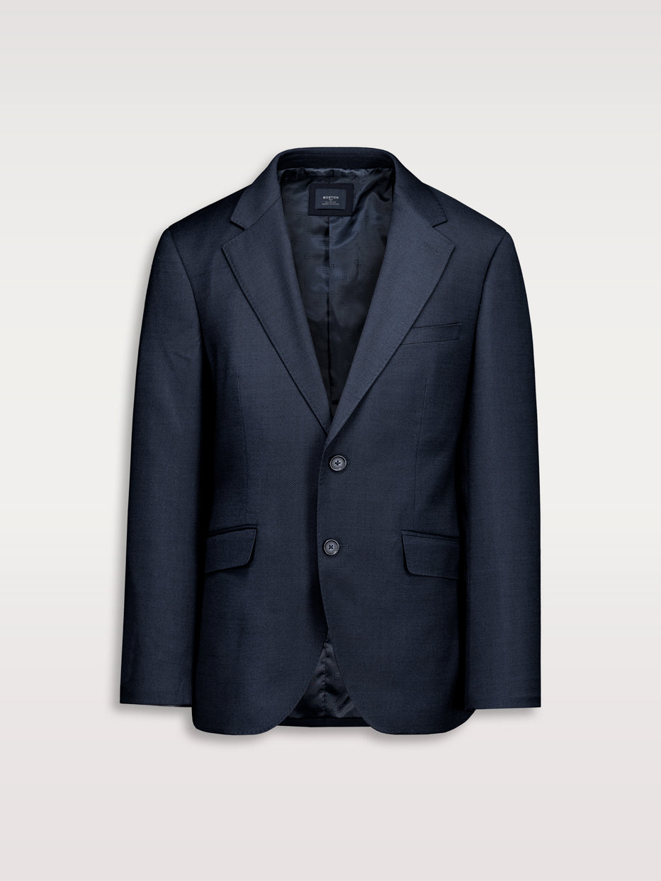 Americana traje lana slim fit falso liso