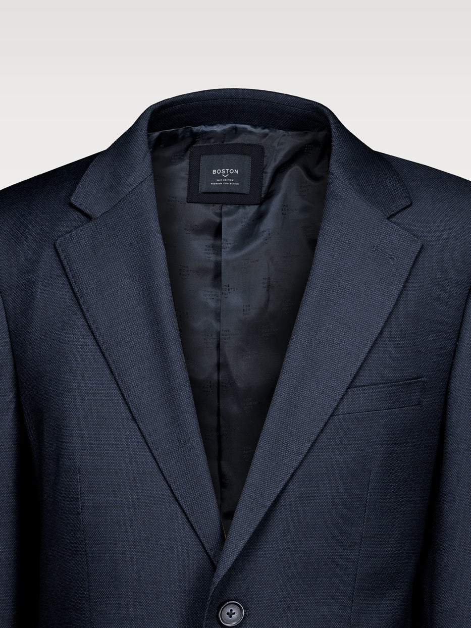 Americana traje lana slim fit falso liso