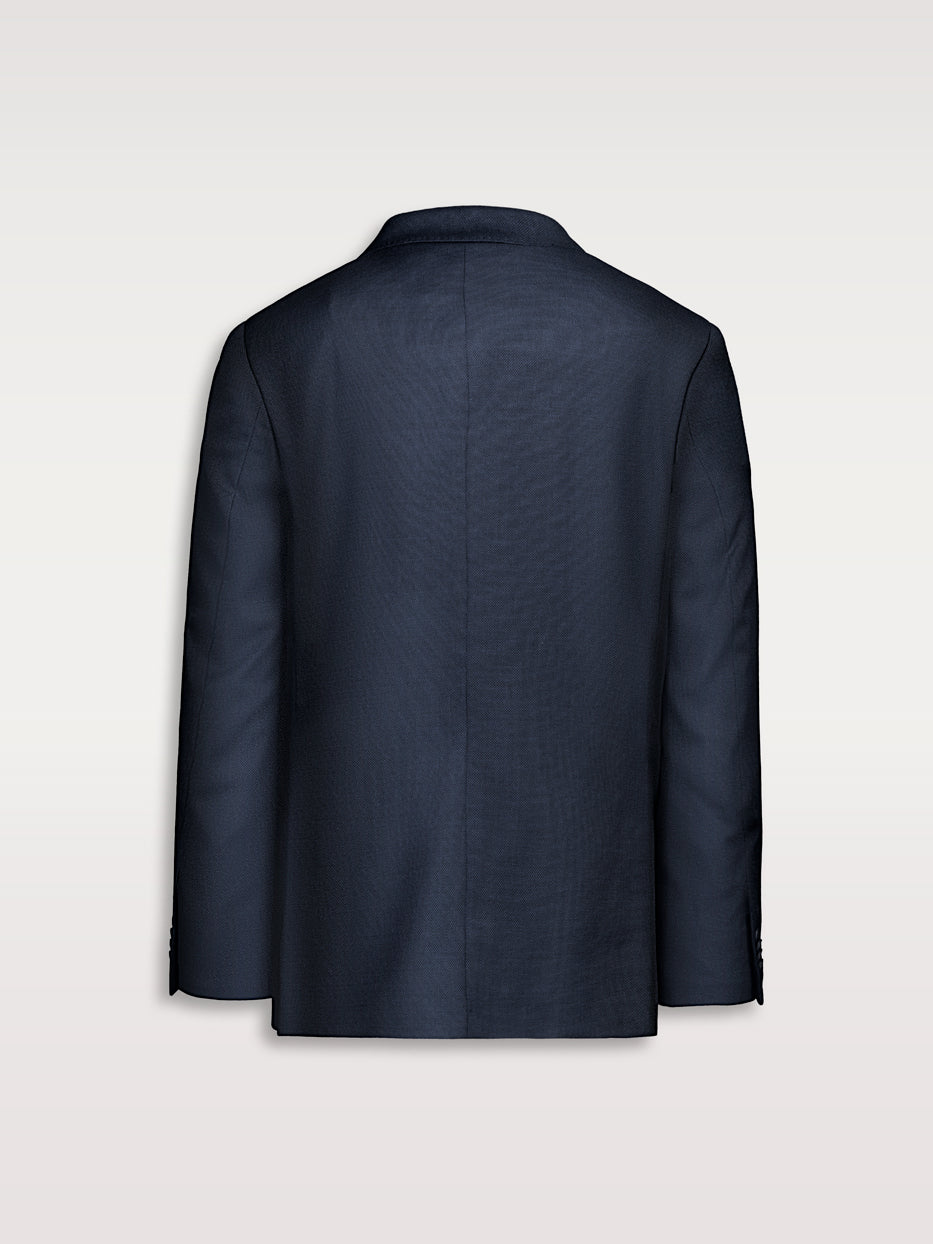 Americana traje lana slim fit falso liso