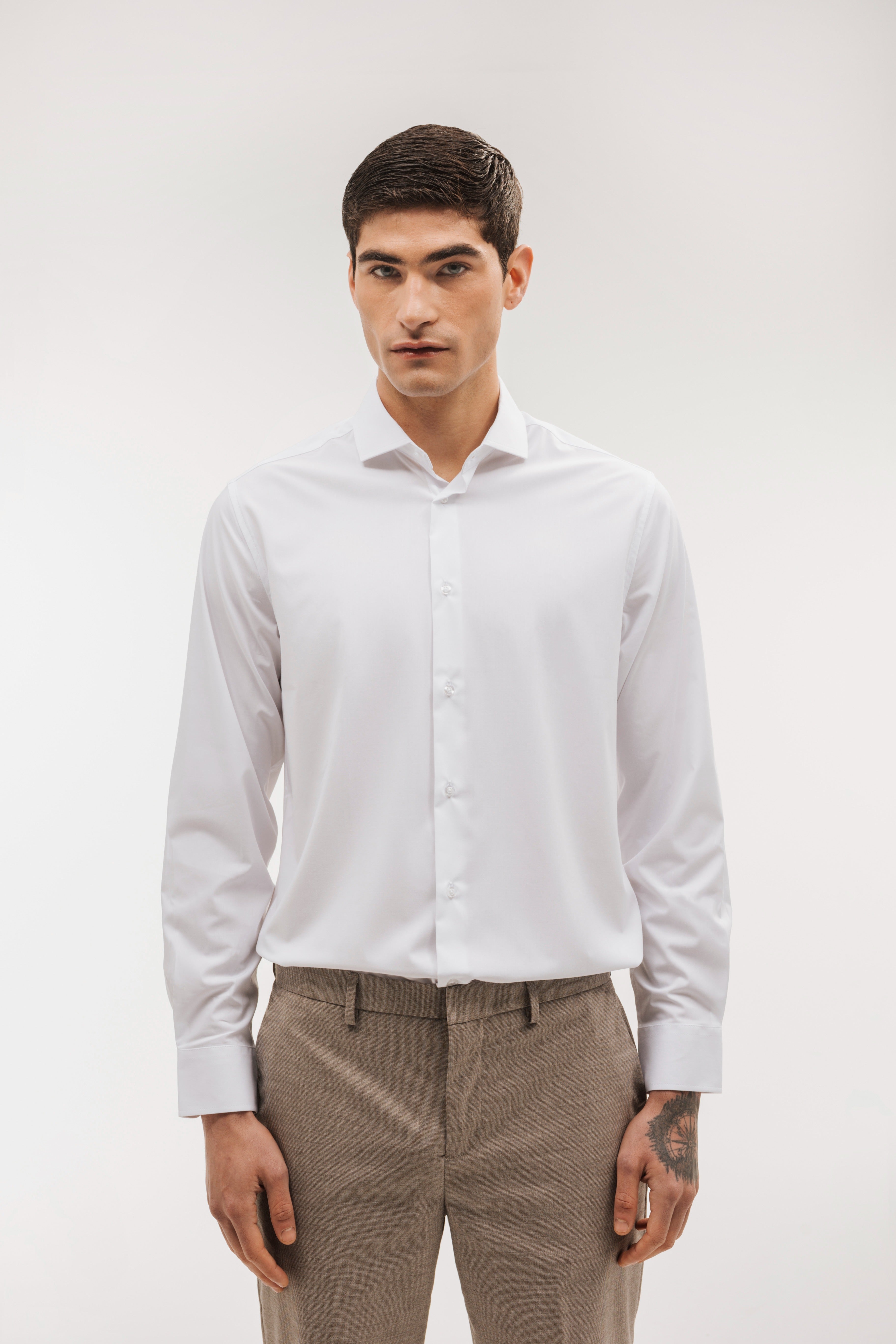 Camisa de vestir slim fit water repellent