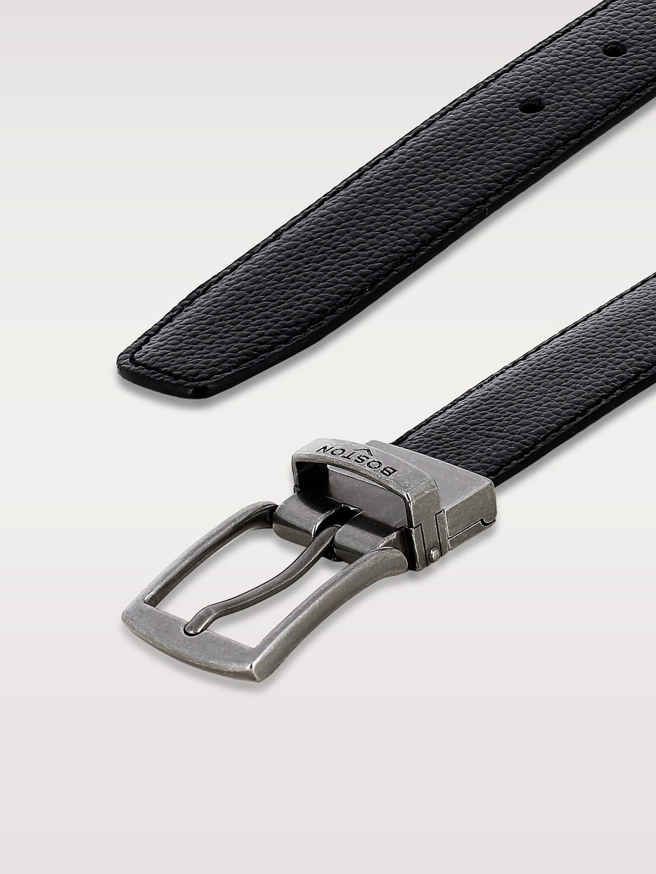 Cinturón vestir piel reversible