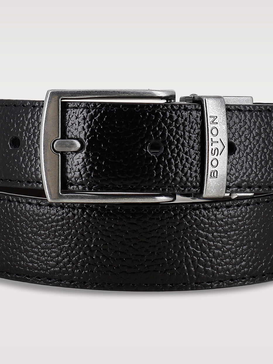 Cinturón vestir piel reversible