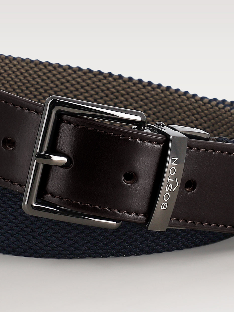 Reversible braided belt