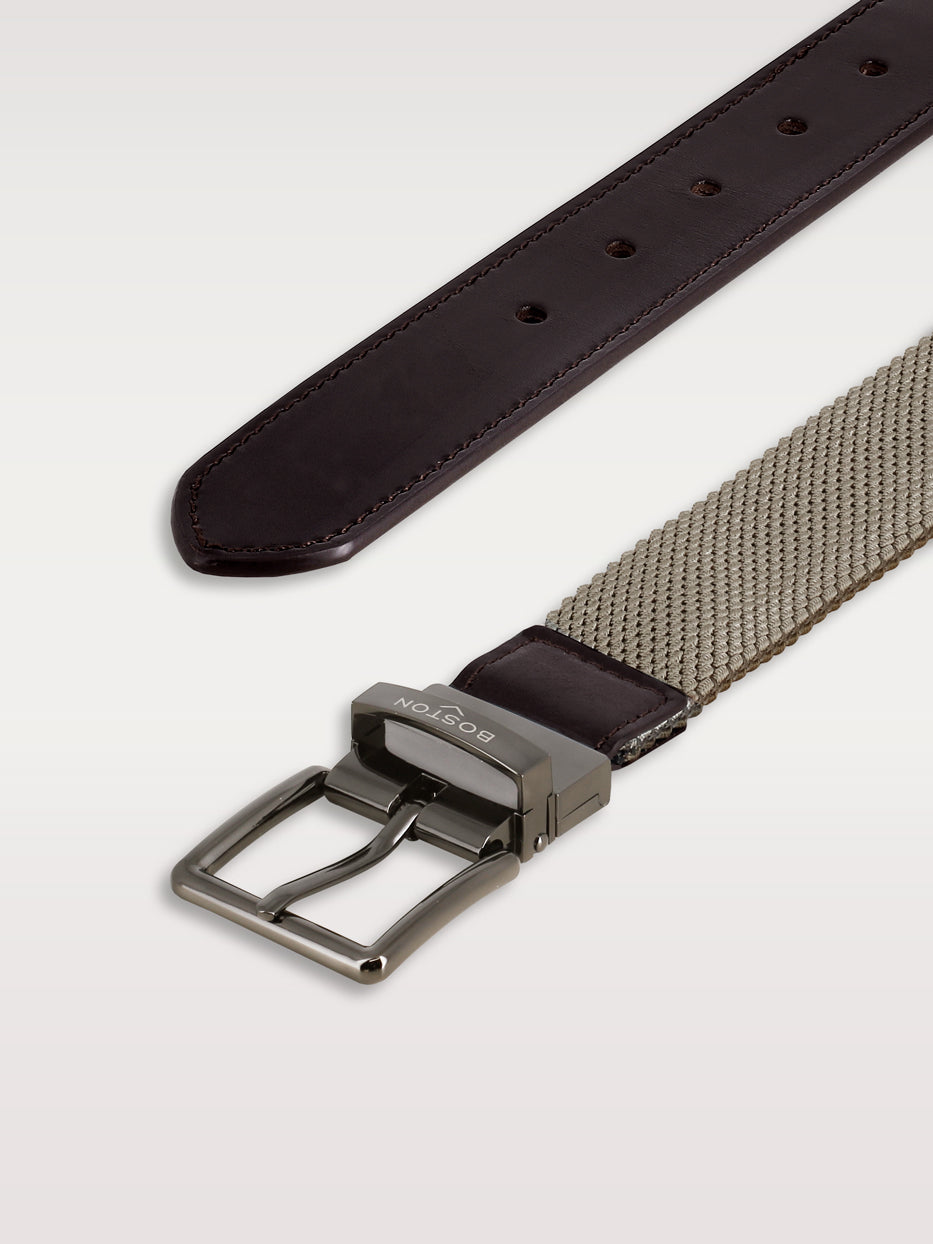 Reversible braided belt