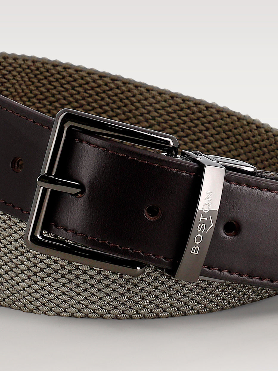 Reversible braided belt