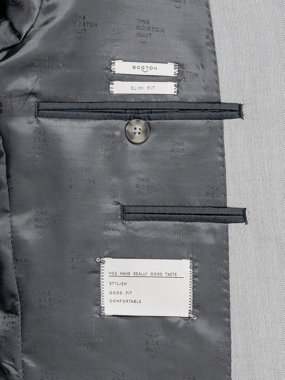 Americana traje slim fit falso liso