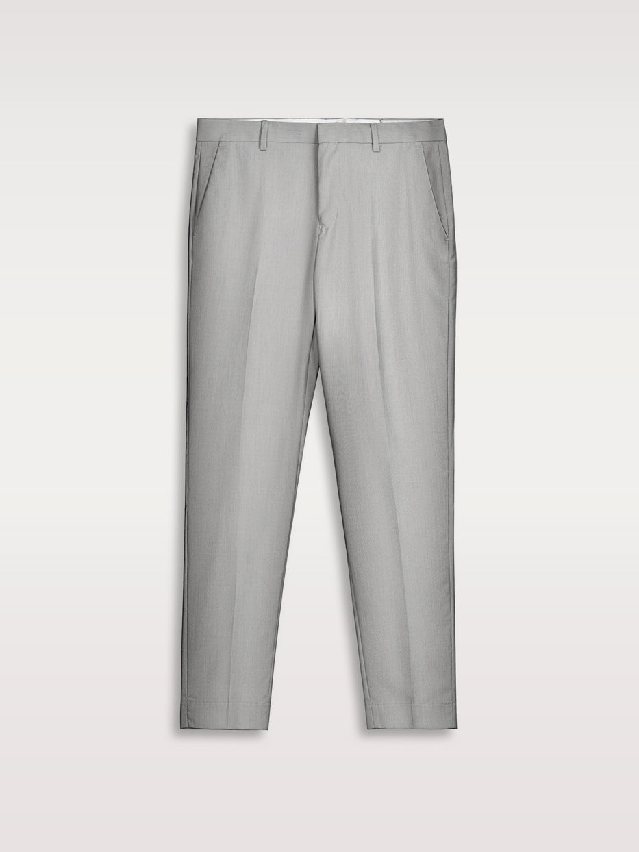 Pantalón traje slim fit falso liso