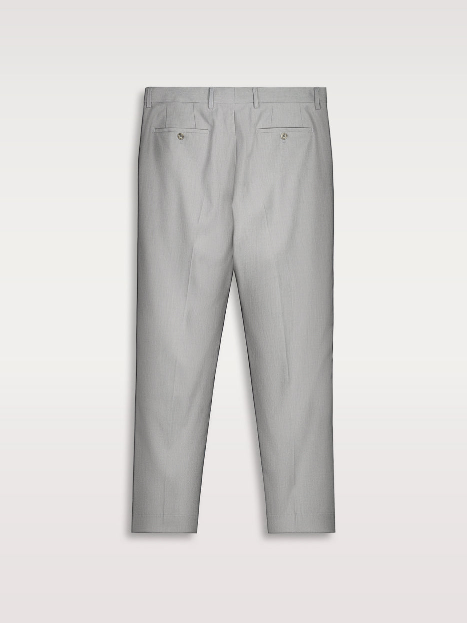 Pantalón traje slim fit falso liso