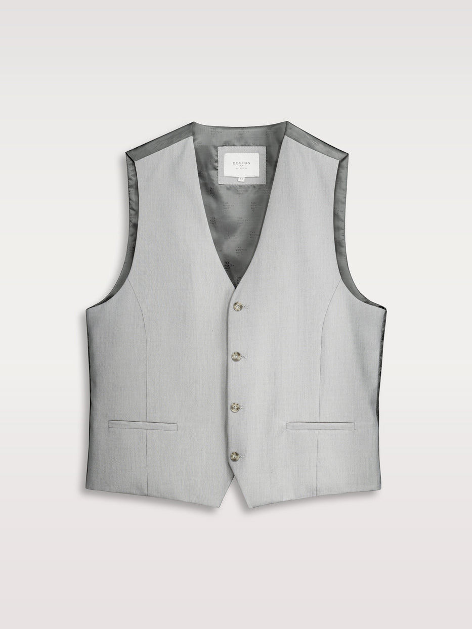 Chaleco traje slim fit falso liso